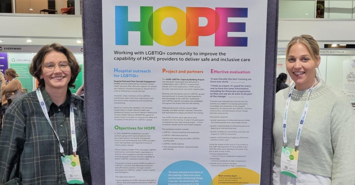 HOPE poster with NWMPHN staff