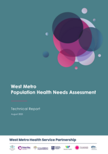 Front cover of the West Metro Population Health Needs Assessment.