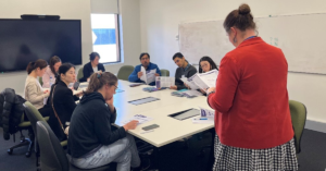 A workshop takes place at the Improving Childhood Asthma Management symposium, held in September 2024